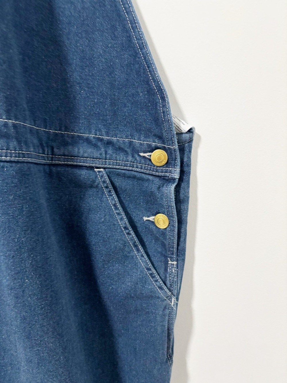 Carhartt Denim Work Bib Overalls Mens Size 54 Big and Tall Workwear Outdoor Farm - Picture 4 of 11